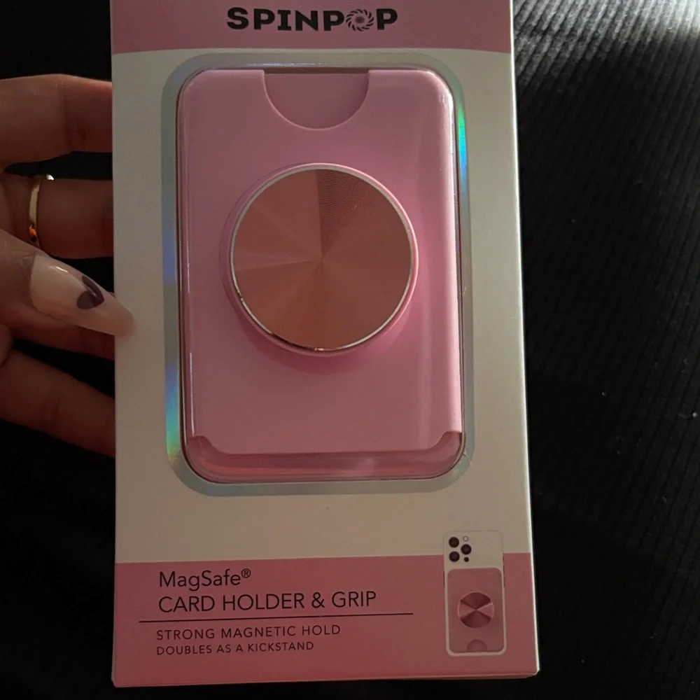 Pink MagSafe Card Holder & Grip